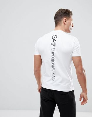 EA7 regular fit back logo t-shirt in 