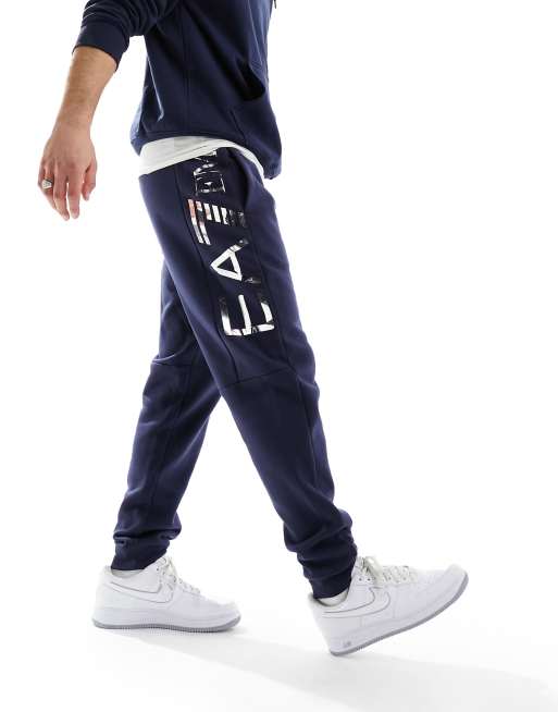 Ea7 navy sale joggers