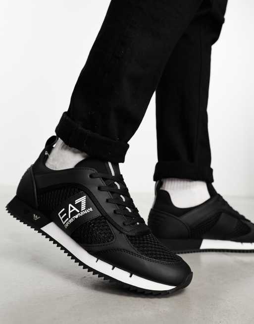 EA7 – Sneaker in Schwarz mit Logo