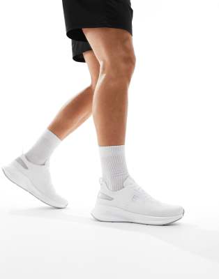 EA7 sneakers in white and silver