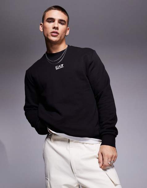 EA7 - Sweat avec logo sur la poitrine - Noir - view 1
