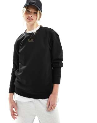 EA7 - Sweatshirt in Schwarz mit Logo