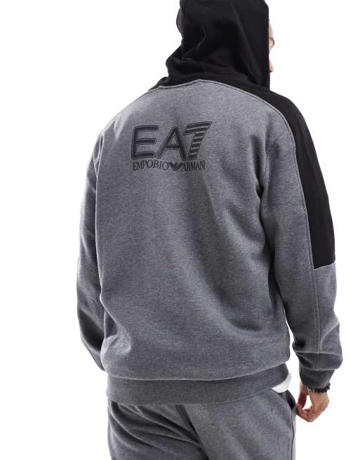 EA7 tracksuit in grey ASOS