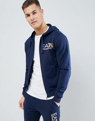 ea7 navy tracksuit