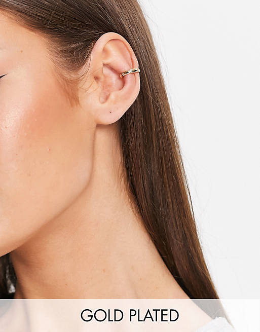 Dinkarville Mencionar Especificidad Ear cuff con diseño cósmico chapado en oro de 18 quilates de Astrid & Miyu  | ASOS