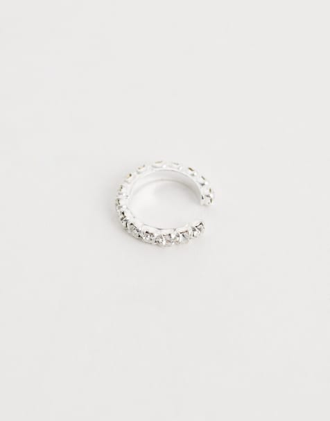 Ear cuff de plata de ley con incrustaciones de Kingsley Ryan - view 1