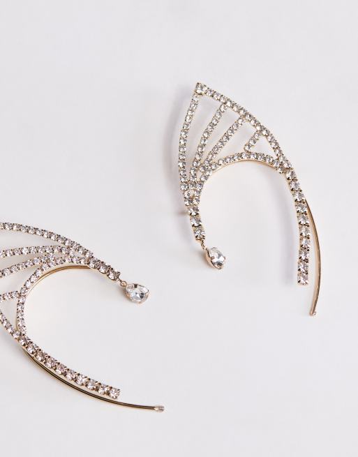 Ear cuff dorado con diseño de oreja de elfo de ASOS DESIGN, 2 de 4