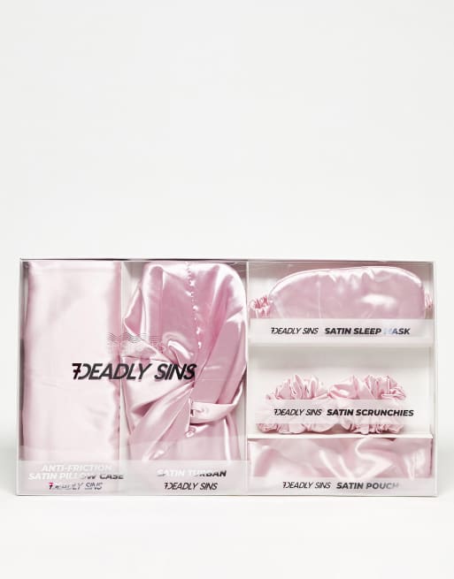 Easilocks - 7 Deadly Sins - Gavesæt med soveprodukter i satin