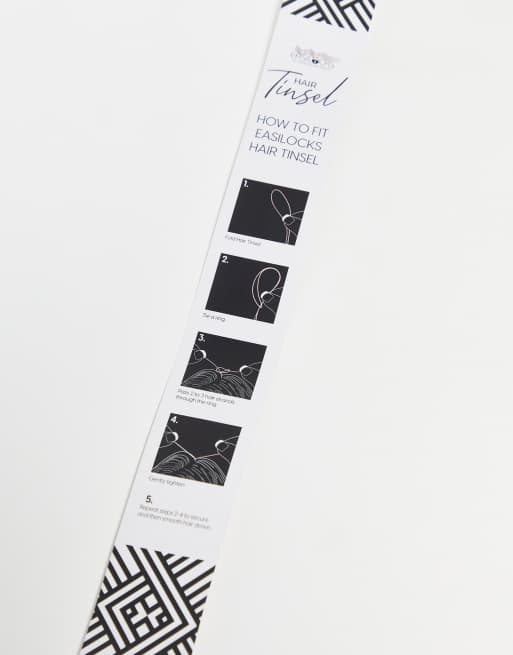 Easilocks - ASOS Exclusive - Hair Tinsels - Goudkleurige haarslierten, 3 van 4