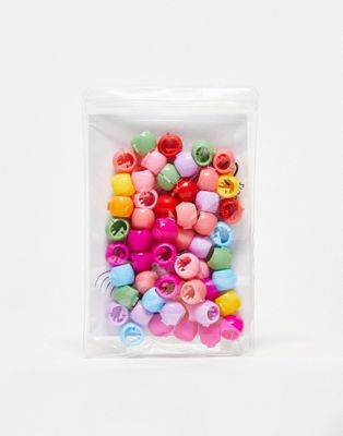 Easilocks ASOS Exclusive Multicoloured Hair Beads - 50 Pack