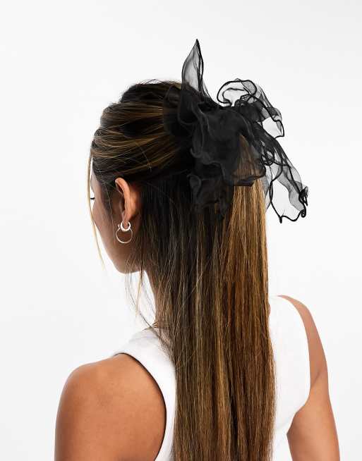 Easilocks ASOS Exclusive Oversized Chiffon Hair Bow - Black , 2 of 4