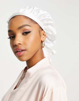 Easilocks Classic Satin Cap in white