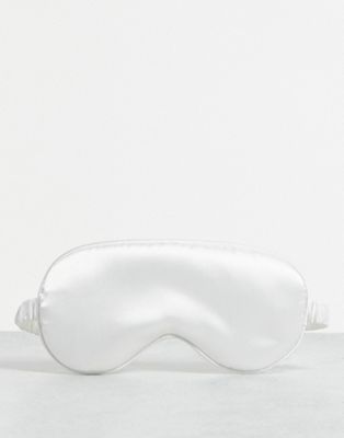 Easilocks Classic Satin Eye Mask - White