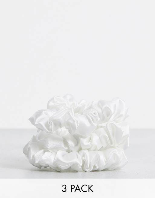 White hair scrunchie new arrivals