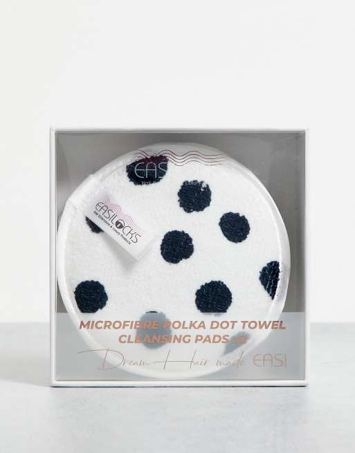 Easilocks - Confezione da 2 dischetti detergenti in microfibra a pois