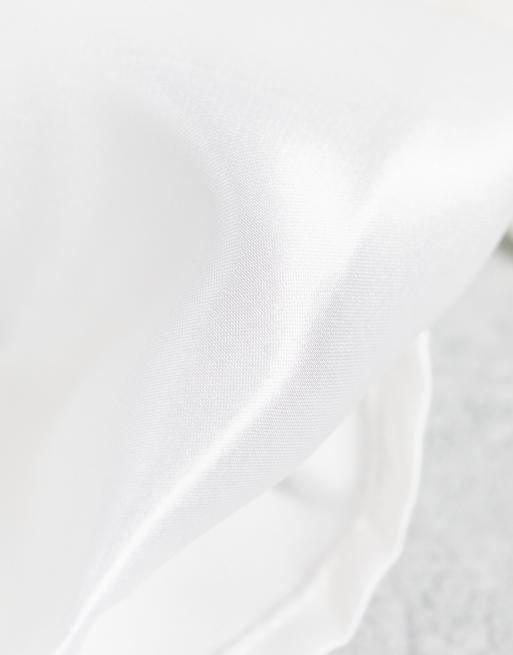 Easilocks - Confezione da 2 federe classiche in raso - Bianco, 4 di 4
