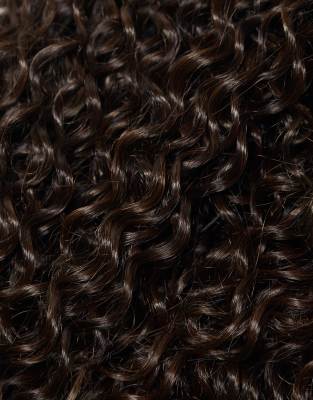 Easilocks - Exklusiv - 24 Zoll lange u-förmige Perücke mit Locken-Brünette