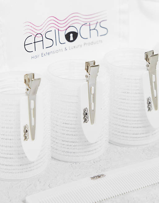 Easilocks Glam On The Go Bag Hair Roller Set in White | ASOS