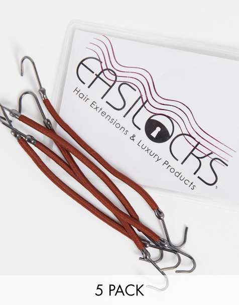 Easilocks – Haargummibänder in Braun im 5er-Pack - view 1