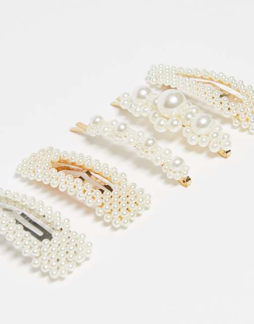 Easilocks Pearl Collection Fahion Hair Clips 5 Pack, 4 of 4