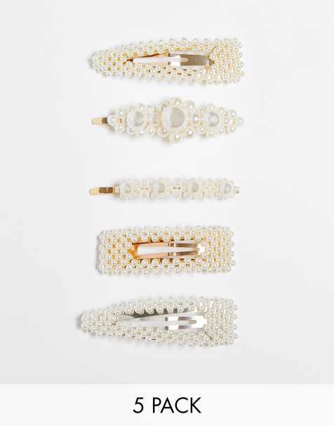 Easilocks Pearl Collection Fahion Hair Slides 5 Pack - view 1