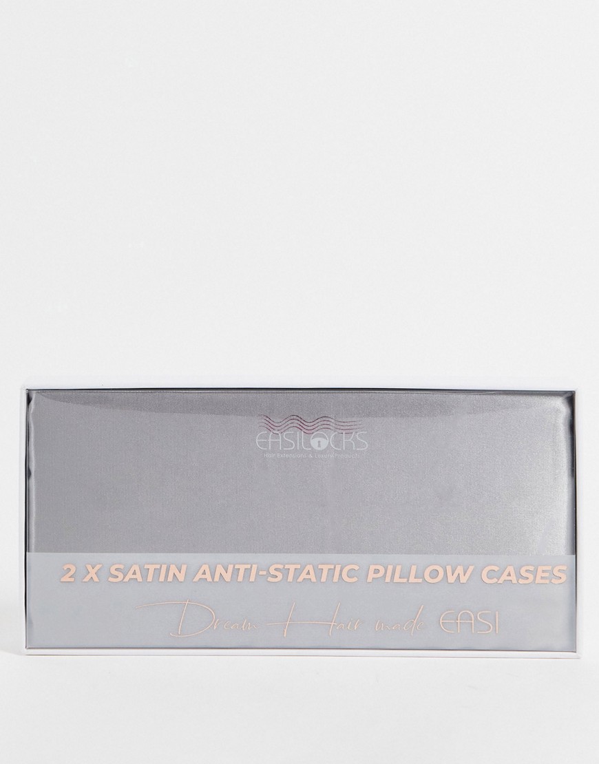 Easilocks Satin Pillow Duo in Silver-No color