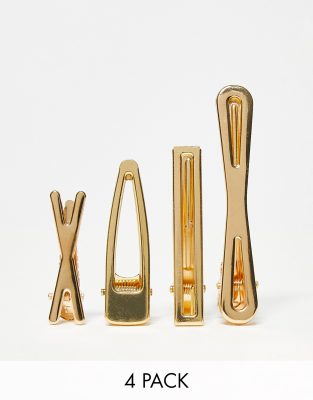 Easilocks Easilocks Stay Golden Fashion Hair Clips x4-No colour