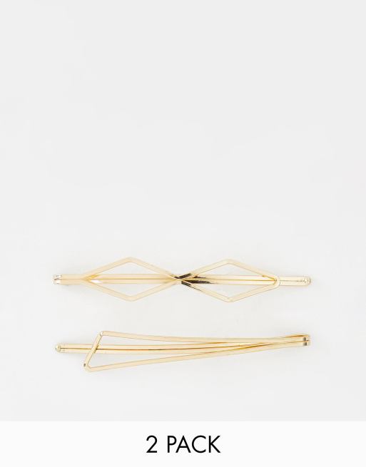 Easilocks Stay Golden Fashion Hair Pins x2 | ASOS