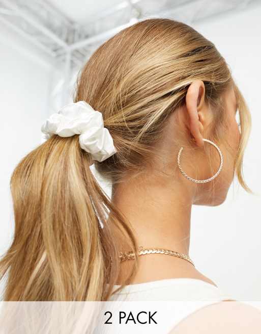 Easilocks Wedding Collection Bridal Scrunchies x 2 - White