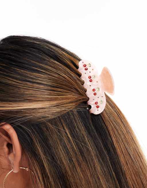  Easilocks x ASOS Exclusive Cherry Claw Clip - Pink 