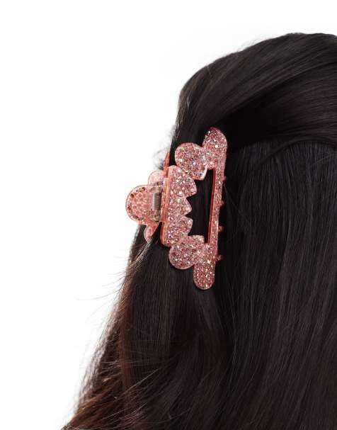 Easilocks x ASOS Exclusive Circle Hair Claw - Pink - view 1