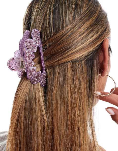 Easilocks X ASOS Exclusive Circle Hair Claw - Purple - view 1
