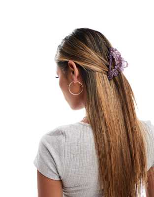 Easilocks X Asos Exclusive Circle Hair Claw - Purple In Purple