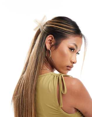 Эксклюзивный зажим для когтей морской звезды Easilocks x ASOS - Кремовый 