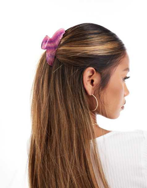 Easilocks X ASOS Exclusive Swirled Claw Clip - Pink - view 1
