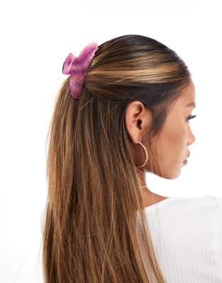 Easilocks X Asos Exclusive Swirled Claw Clip-pink