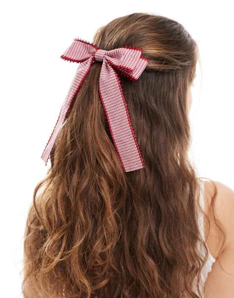 Easilocks x Exclusivité ASOS - Nœud à carreaux - Rouge - view 1