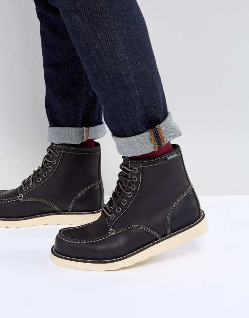 Eastland Lumber Up Leather Boots In Black