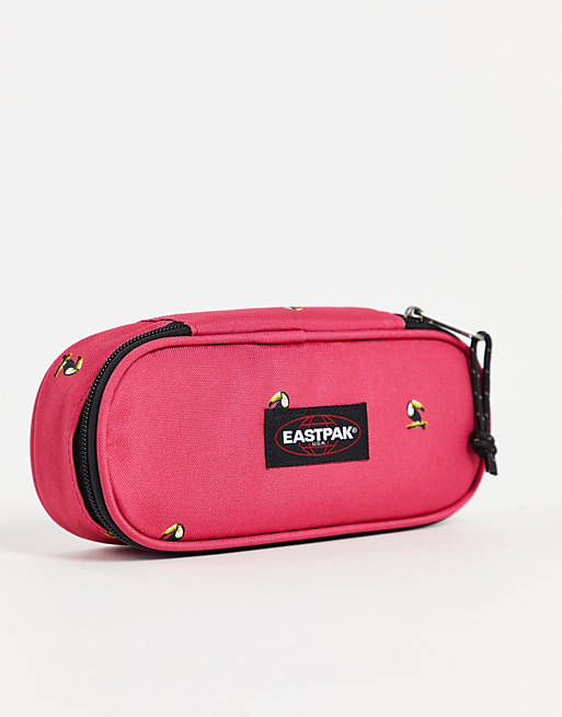 Eastpak - Astuccio rosa ovale con uno scomparto