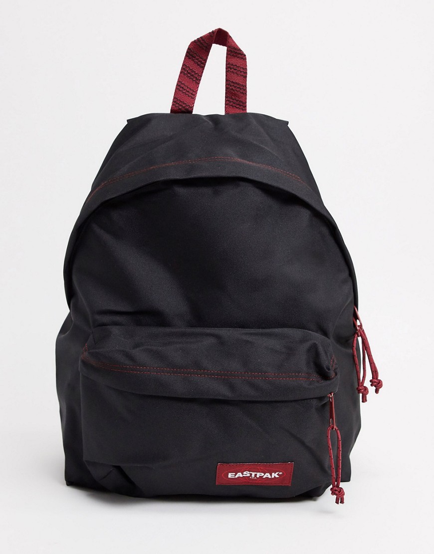 Eastpak backpack in black with red detailing