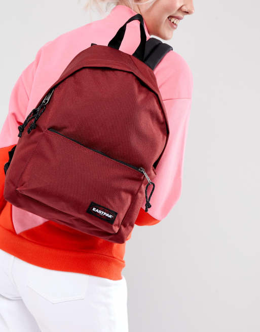 tumor toevoegen aan niet Eastpak Burgundy Orbit Sleek'r Backpack | ASOS