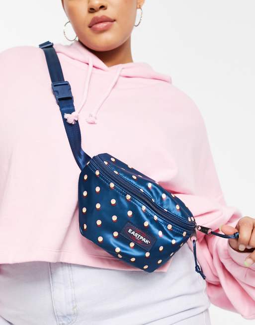 Eastpak luxe dots bum bag in navy