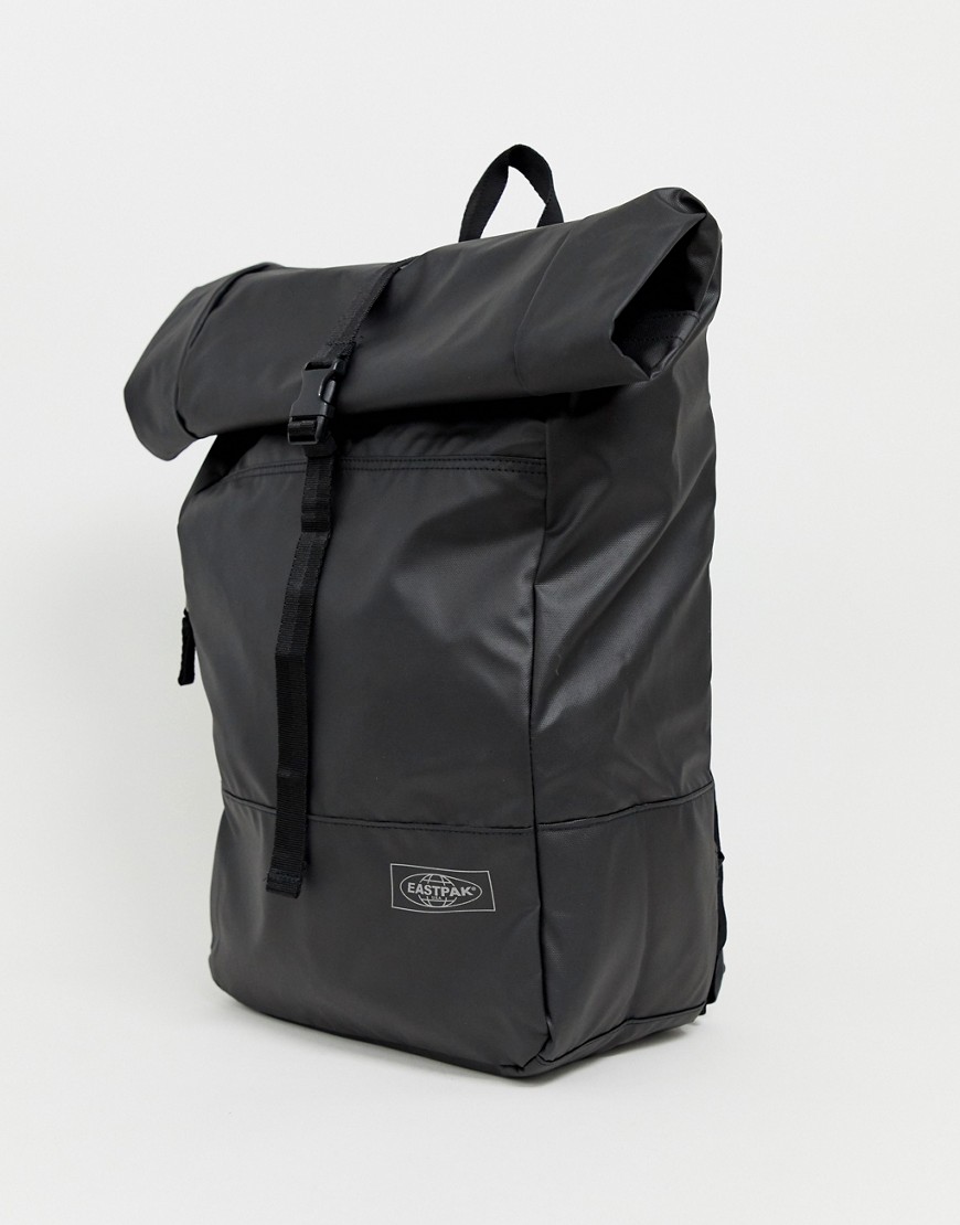 Eastpak Macnee roll top coated backpack in black 24l