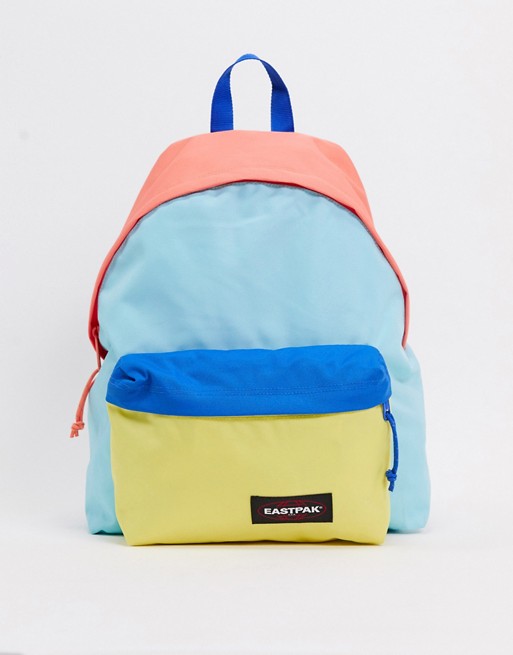 Eastpak padded backpack in colourblock