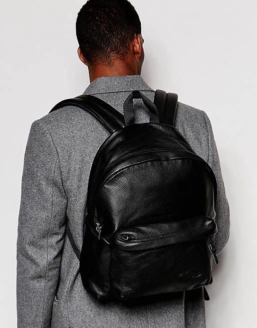 belediging Moet Verfrissend Eastpak Padded Pak'R Backpack In Leather | ASOS