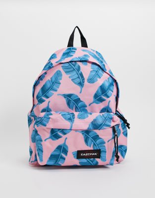 Eastpak padded pak r backpack in pink blue leaves ASOS