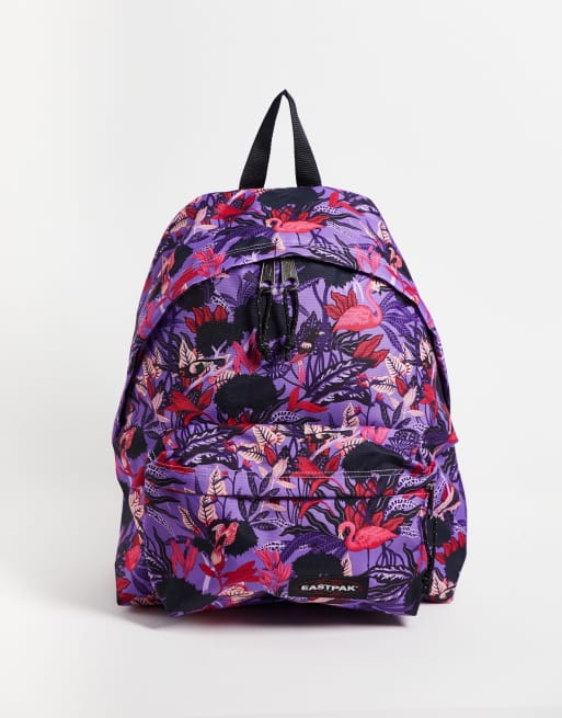 Eastpak padded pak r backpack in white flower print