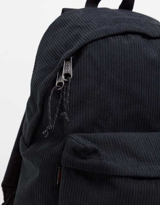 Eastpak Padded Pak r cord backpack in black