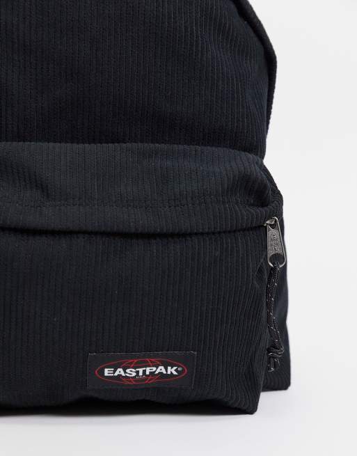 Eastpak Padded Pak r cord backpack in black