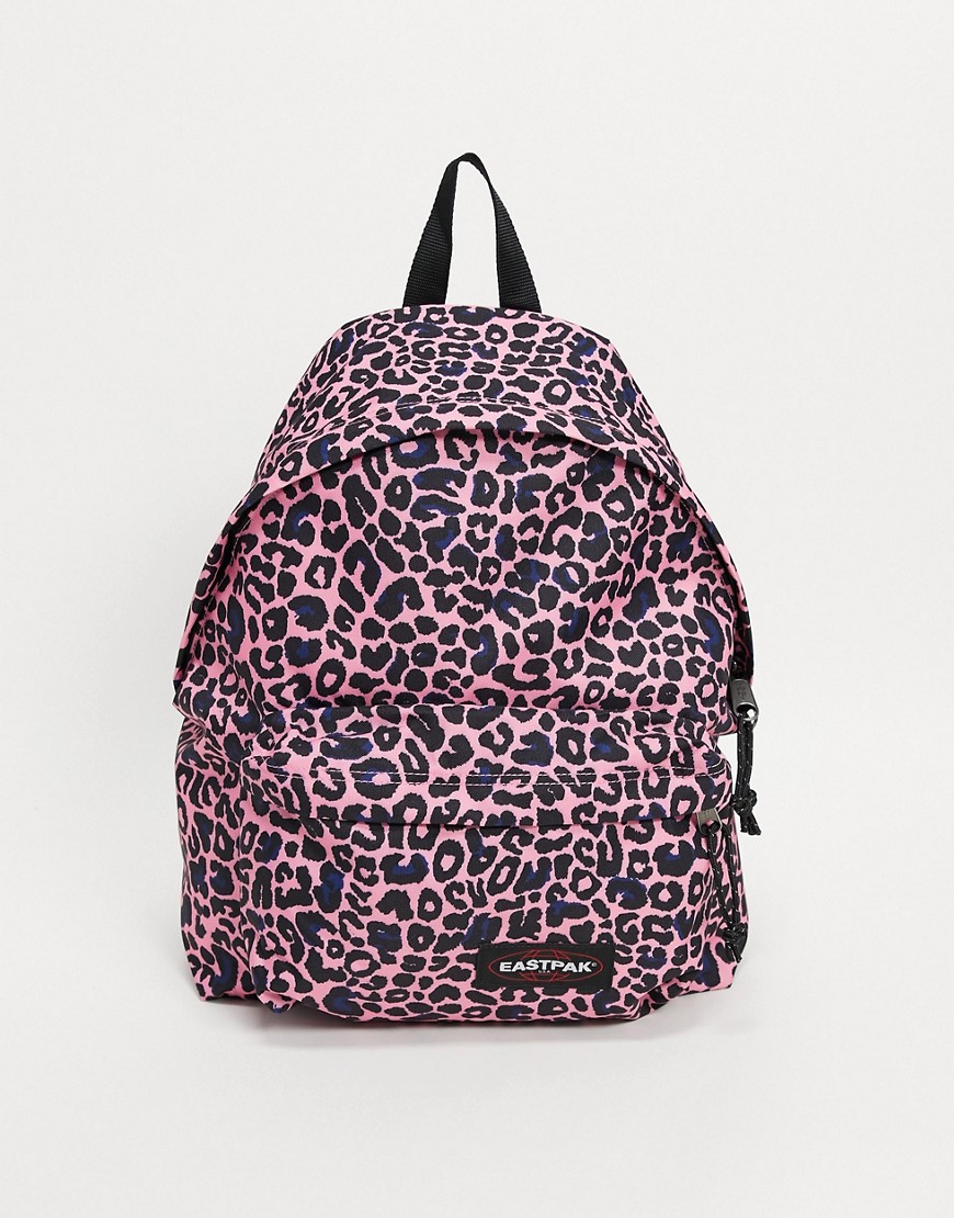 Eastpak Padded Pak'r leopard print backpack in purple
